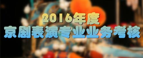 操欧美女人网站国家京剧院2016年度京剧表演专业业务考...